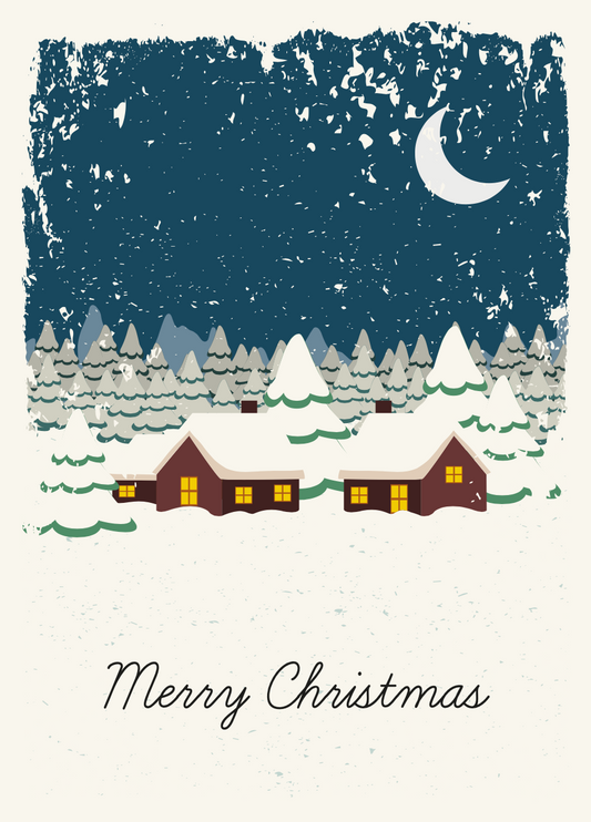 Cottage Christmas - Cake Card